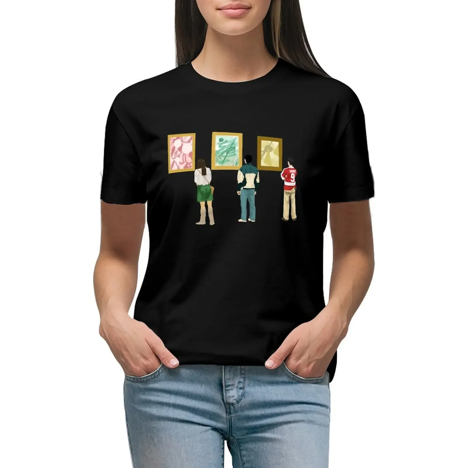 

Ferris Bueller at the Art Museum T-Shirt graphics lady clothes shirts graphic tees t-shirts for Women graphic tees funny