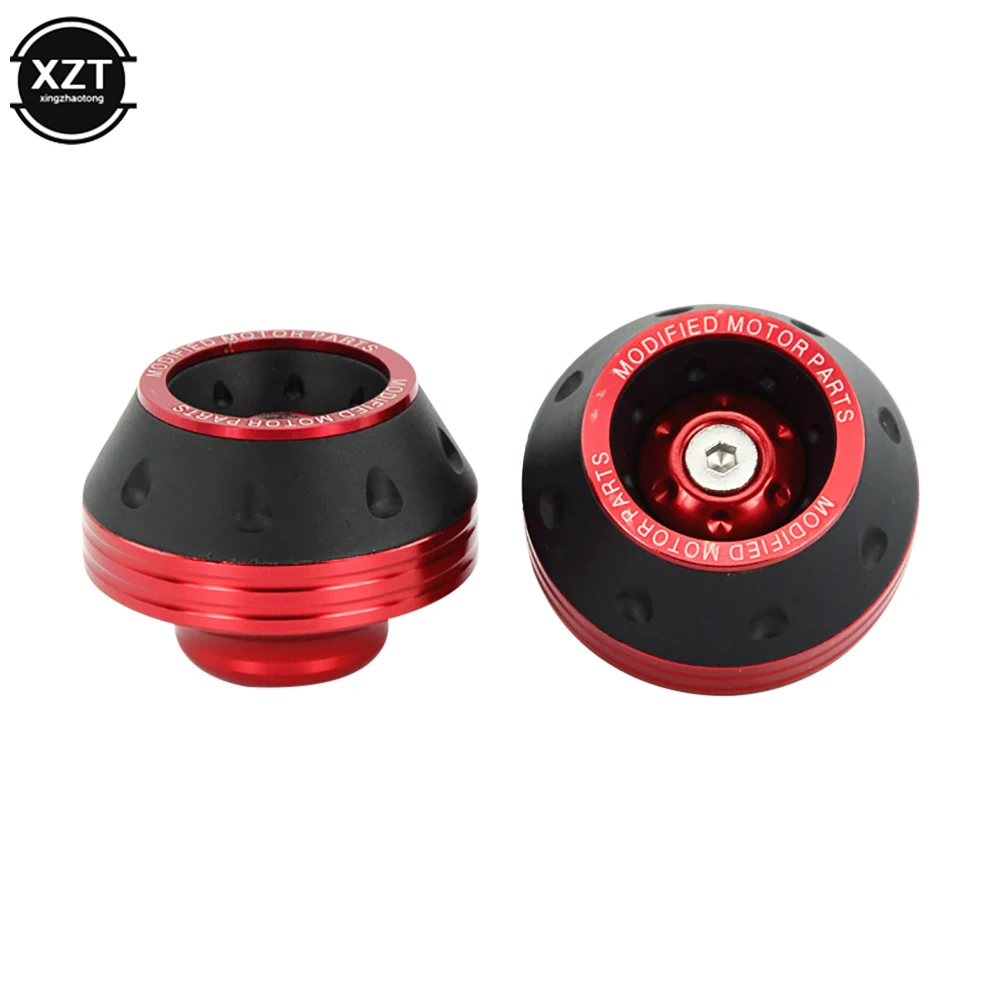 2PCS Motorrad Crash Protector Rad Schutz Pads Motorrad Motocross Reifen Rahmen Slider Bunte Moto Ausrüstung Zubehör