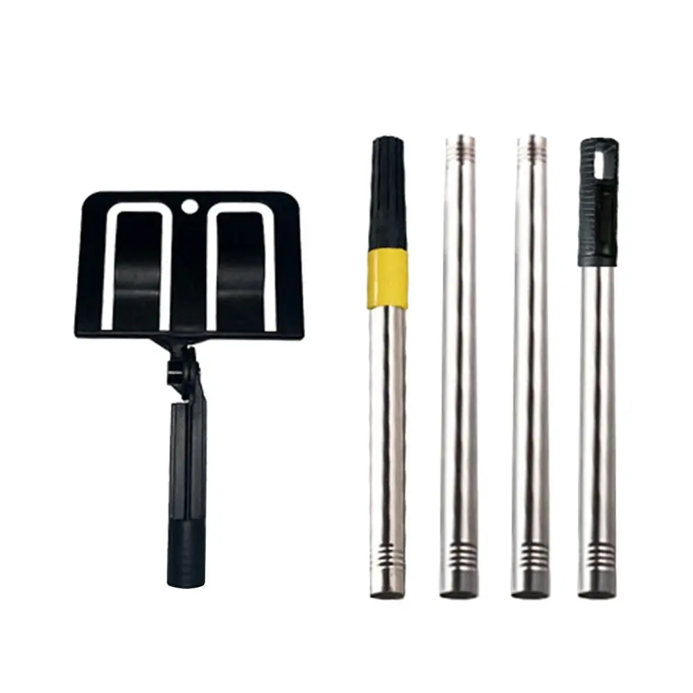 Adjustable Angle Spray Shield Holder Four Sections Rod Support Stand Set Extended Spray Shield Holder Paint Shield Holder