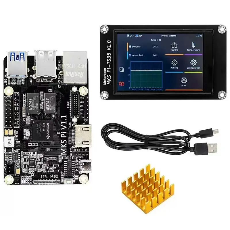 

The 3d printer accessory MKS PI KLIPPER host computer supports VORON to replace Raspberry PI