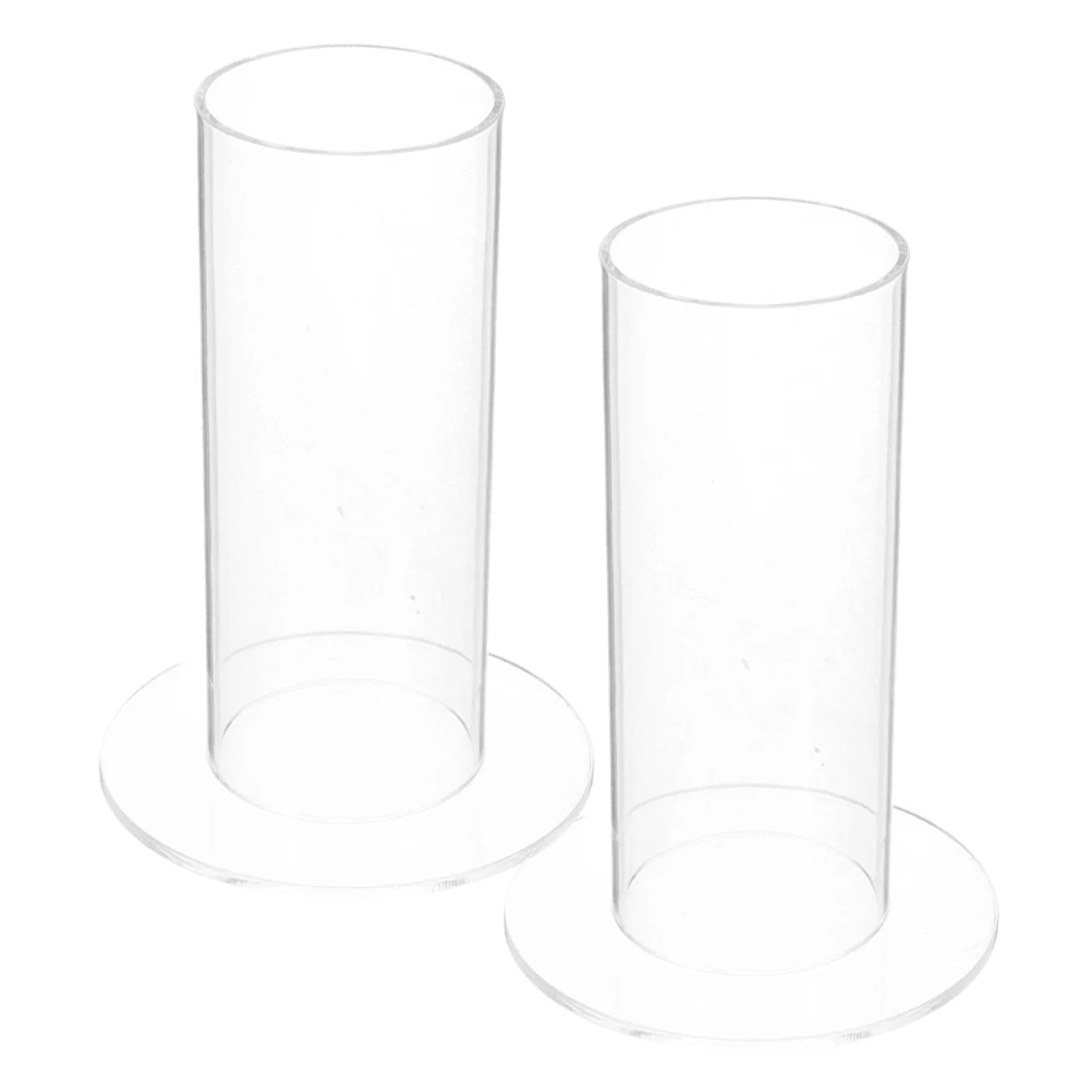 

2pcs Hair Tie Storage Rack Acrylic Clear Display Transparent Bracelet Stand Rope Organizer Multifunctional Jewelry Scrunchies