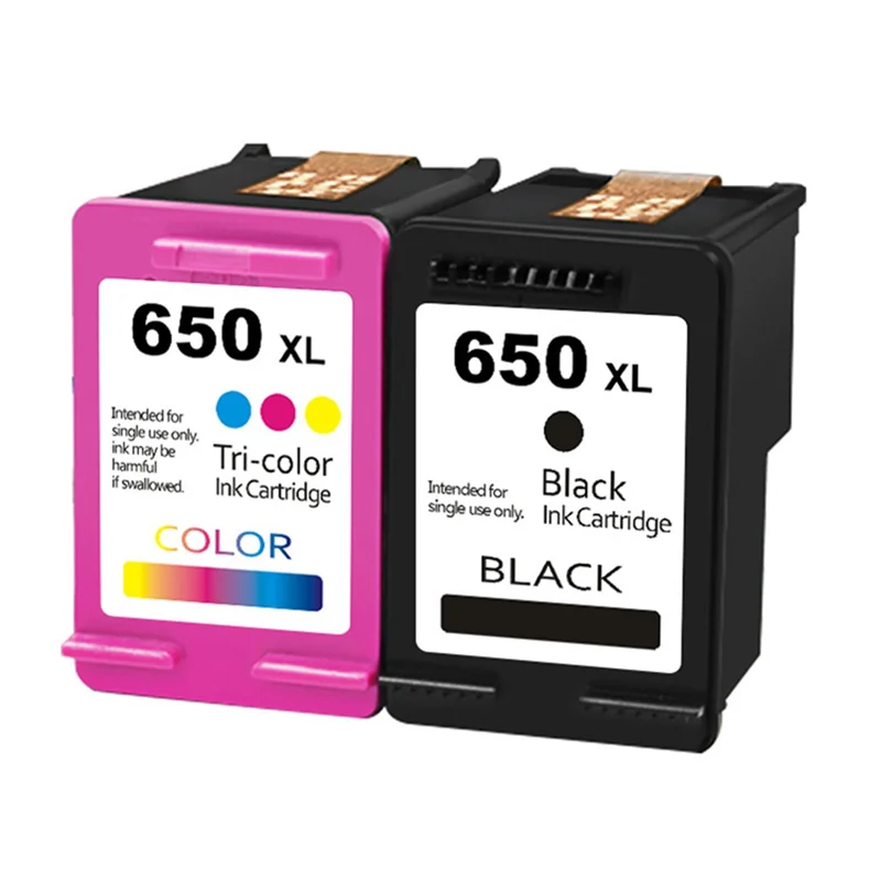 

ATP-Portable Convenient Compatible with HP650XL Ink Box HP1015 1515 2515 2545 2645 3515 4645 Printer, Black Colorful Set