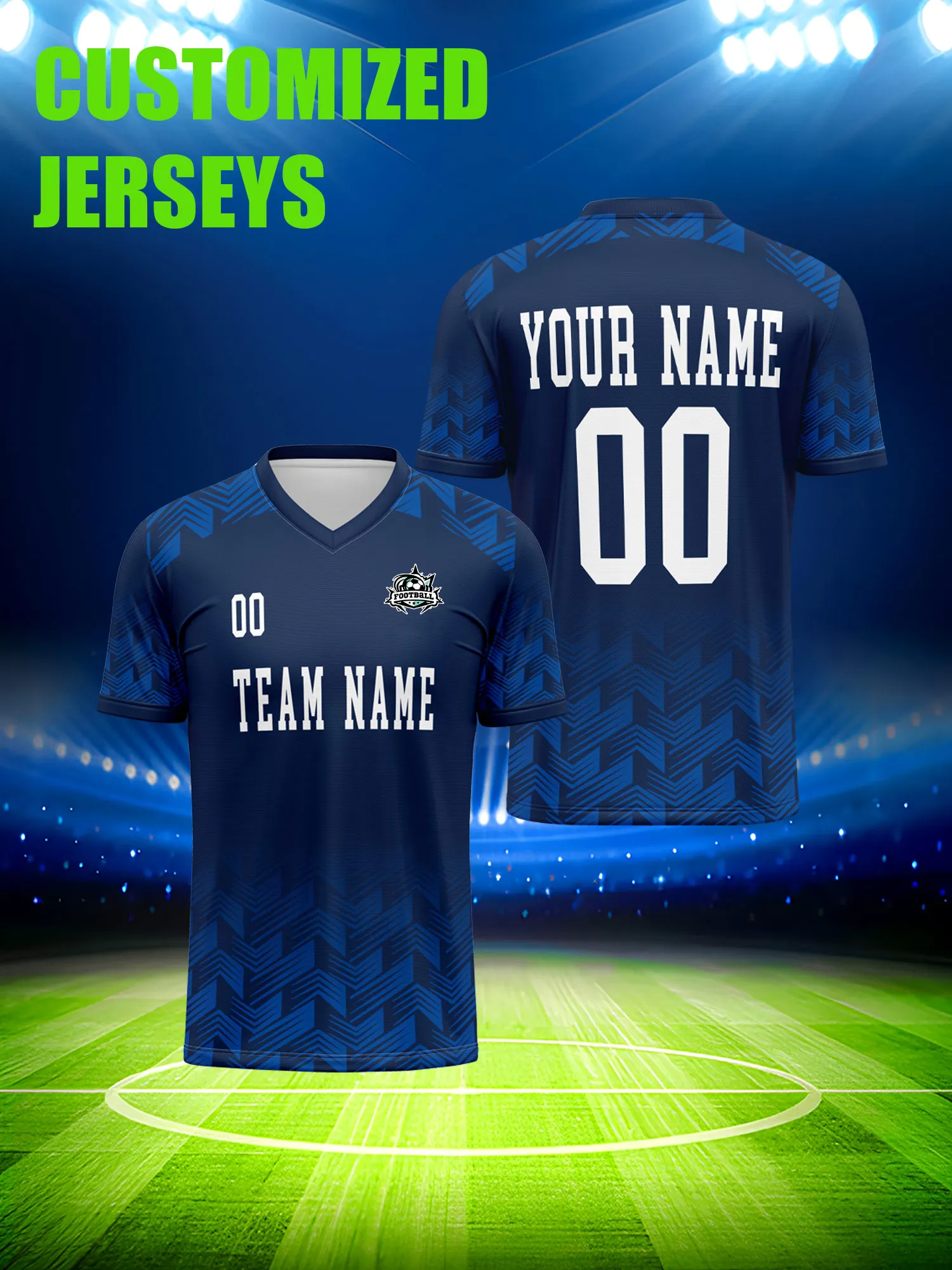 

Футболка для футбола с индивидуальным изображением, номером и именем, для команды, друзей, семьи, для совместного ношения.