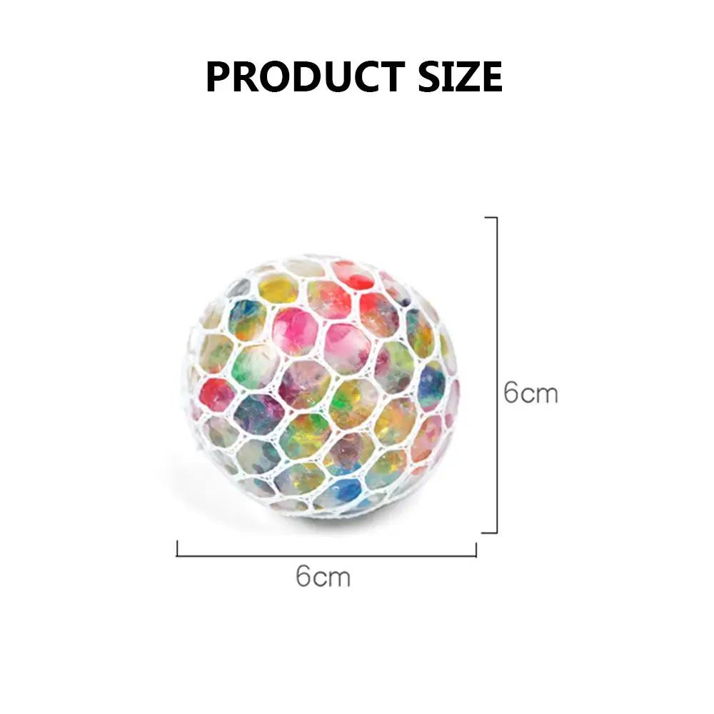 IkColorful Squeeze Ball pour enfants et adultes, Perle d'eau, Décompression, Fidget Toy, Soulagement de l'anxiété, Mm, TDAH, Instituts créatifs soulignés