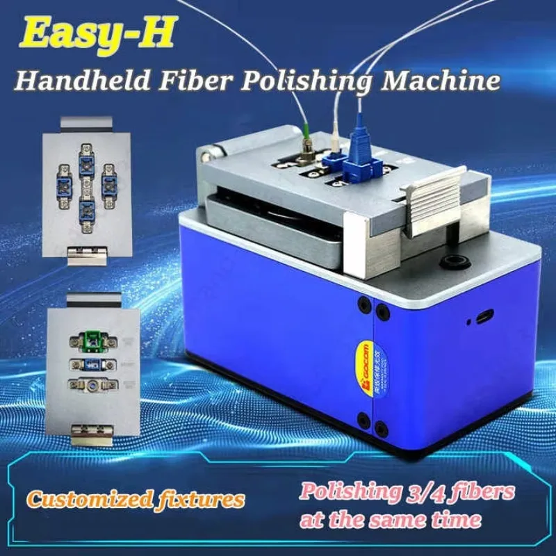 Smart Automatic Fiber Optic Connector Polisher SC/UPC Compatible Cladding 80 150 Um Coating 100 250 Um