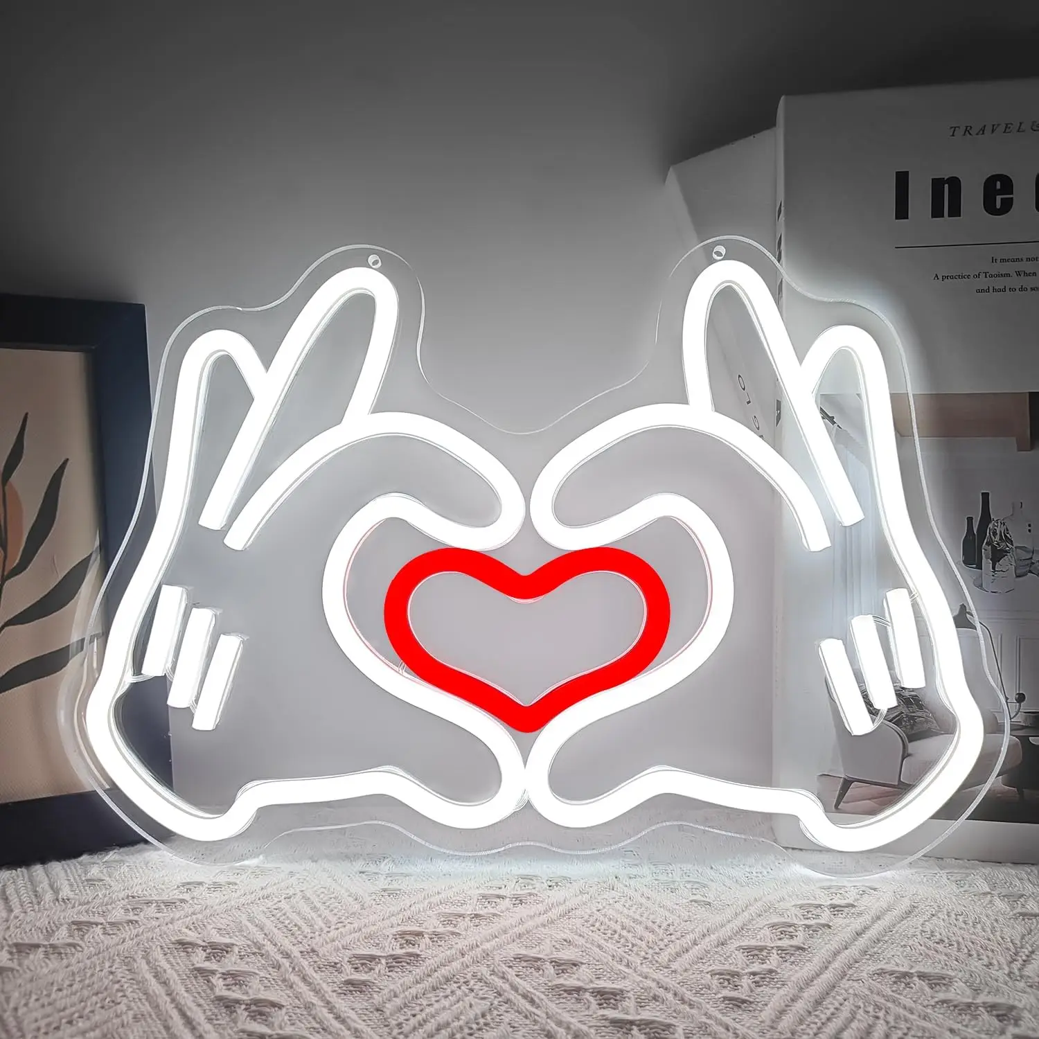 

Неоновая вывеска «Сердца-руки» USB LED для игровой комнаты, мужской комнаты, клуба, домашнего бара, вечеринки, спальни, гаража, гостиной, декор, подарок