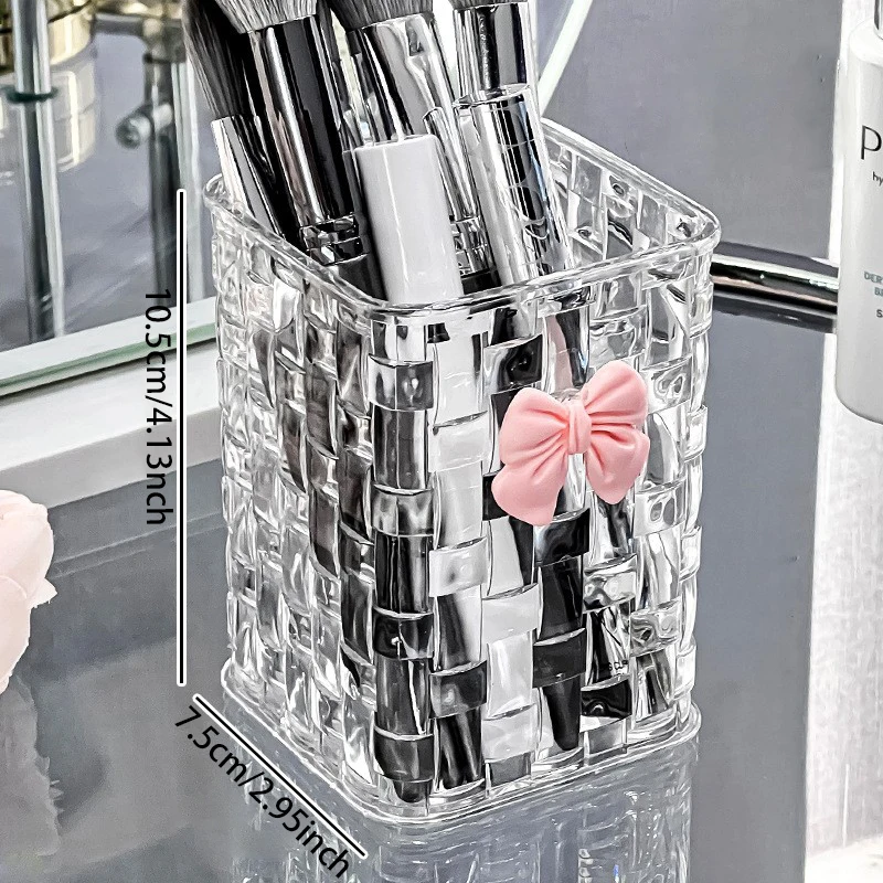 Clear Acrylic Makeup Brushes Storage Box Desk Cosmetic Organizer Lipstick Storage Nail Polish Display Stand Rack Jewelry Case gallery 5
