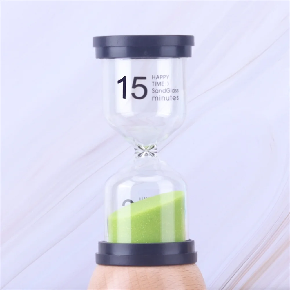 Green Time Hourglass Timer Multi-Color 15 Learning Tooth Brushing Dedicated Minimalist Timer Creative Decoration Gift