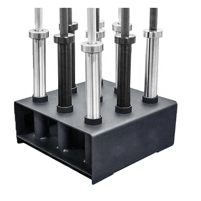 

Commercial Metal Bar Storage Rack Durable Gym Barbell Holder Stand Equipment