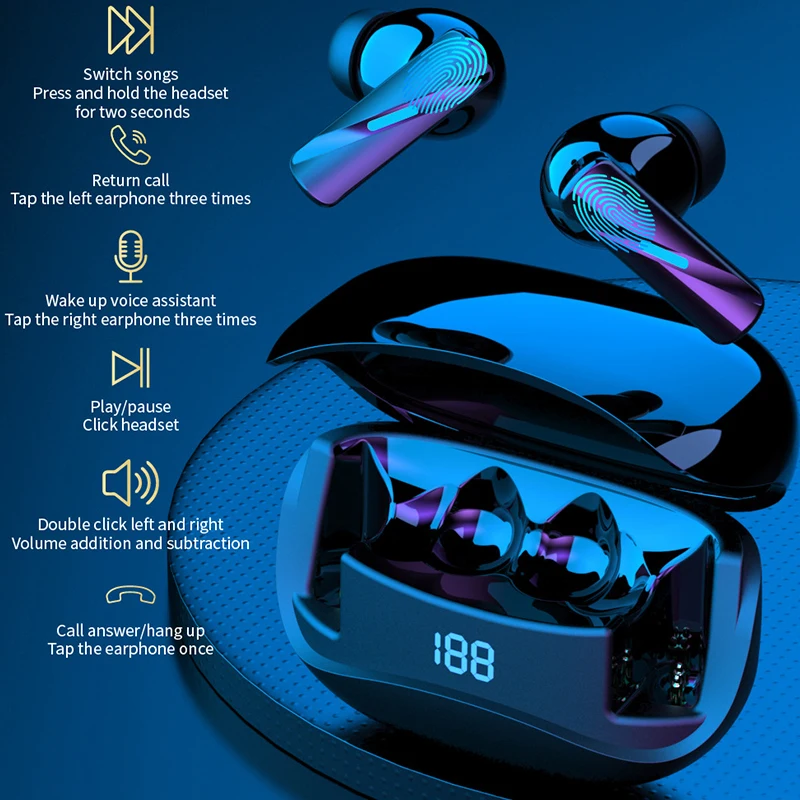 

Mezone Mate60 Pro Bluetooth Earphones ANC+ENC Noise Reduction Sports Running Non-in-ear high Sound Quality sports Headset