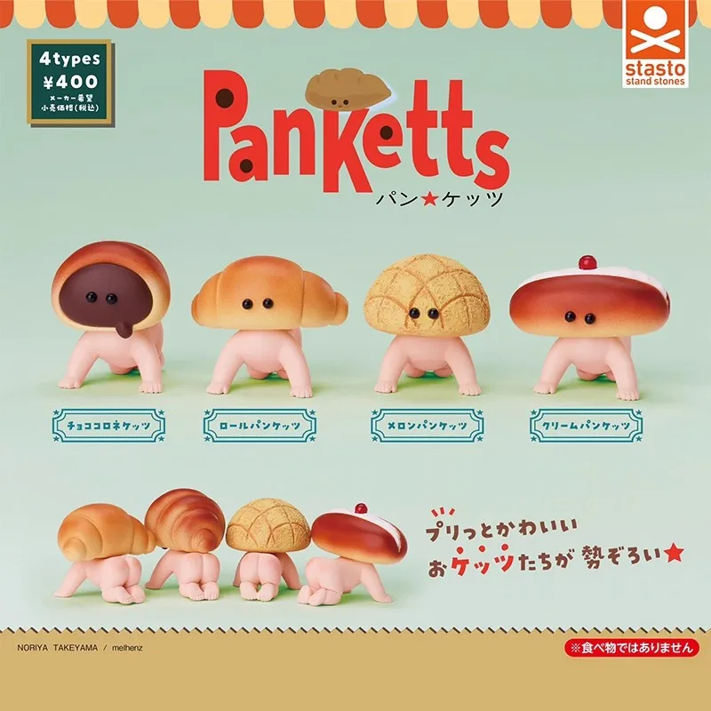 

Stasto Original 4Pcs Gashapon Panketts Toys For Kids Gift Collectible Model Ornaments
