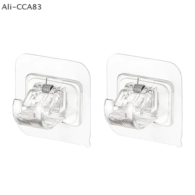 (YY)2025 1 قطعة 30-90 سنتيمتر قابل للتعديل غير اللكم قضيب تليسكوبي تركيب متعدد الوظائف تخزين صغير قضيب تليسكوبي اللون الأبيض