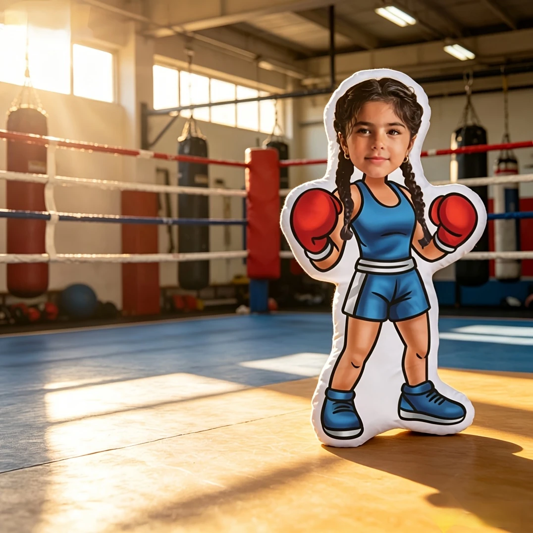1pc - Custom Boxer Athlete Face Pillow - Personalized Photo, Sporty Decor, Unique Gift for Valentine'S Day, Mother'S Day, Birthd