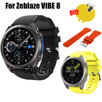 3in1 for Zeblaze VIBE 8 Strap Smart Watch Women men Band Silicone Bracelet Sports Belt Screen Protector Film