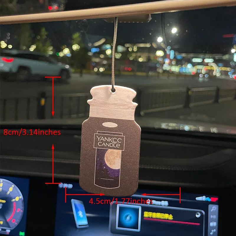 Perfume Bottle Hilton (Hotel Scent) Car Fragrance Tablets, Wardrobe Air Freshener, Perfume, Rearview Mirror Decoration, Car Interior Pendant, Natural Scent Air Purifier, Anime Cartoon Toilet Fragrance Sachet, Living Room Office Room Bedside Hanging Ornament