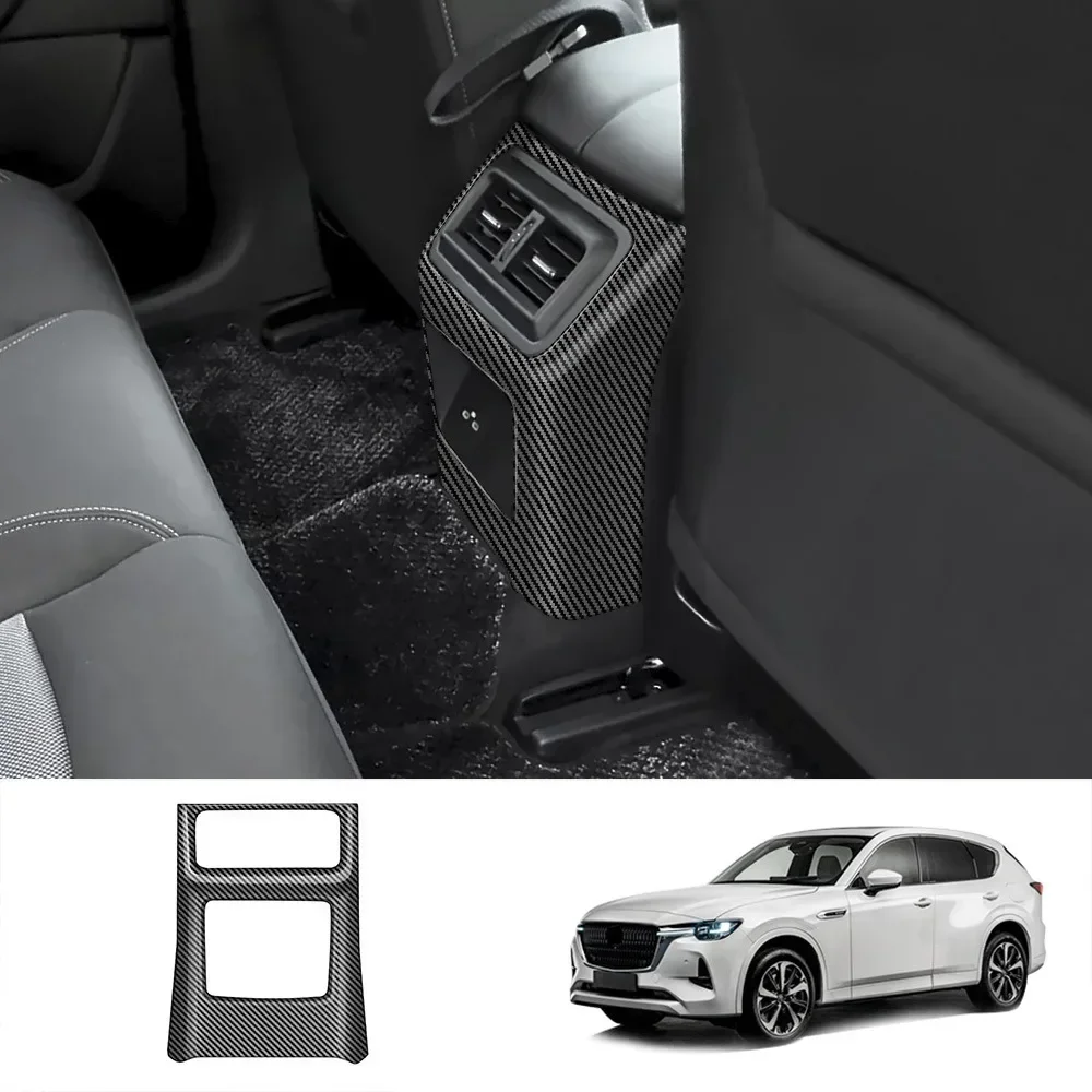 LHD RHD For Mazda CX60 CX 60 2022 2023 2024 Interior Accessories Carbon Fiber Air Condition Cover Trim Rearview mirror cover