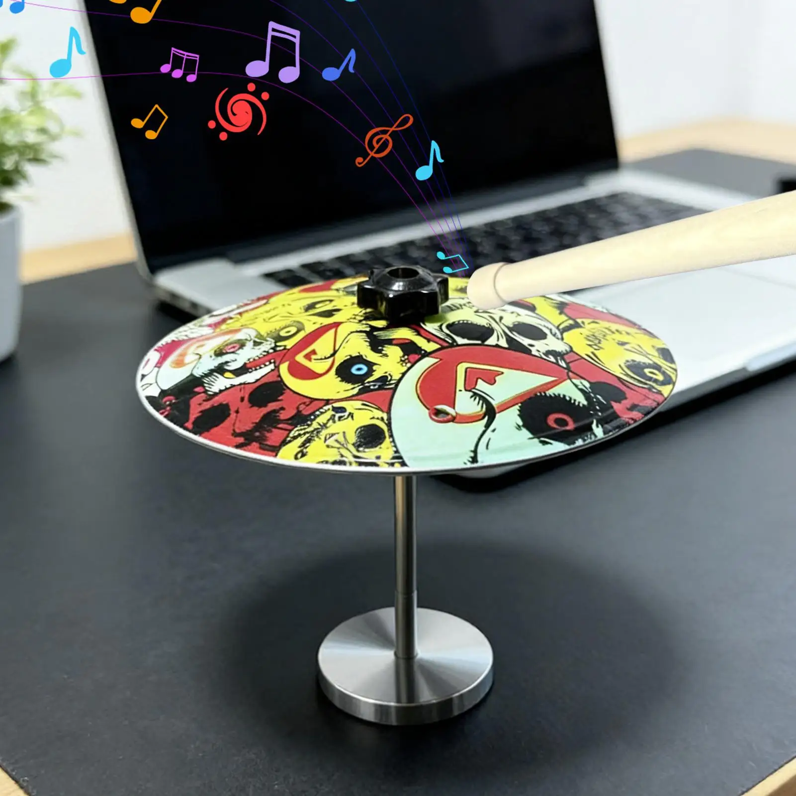 

Mini Drum Funny Relaxing Gadget Fidget Percussion Drum Miniature for Teens Adults Men Students Music Lovers Living Room Bedroom