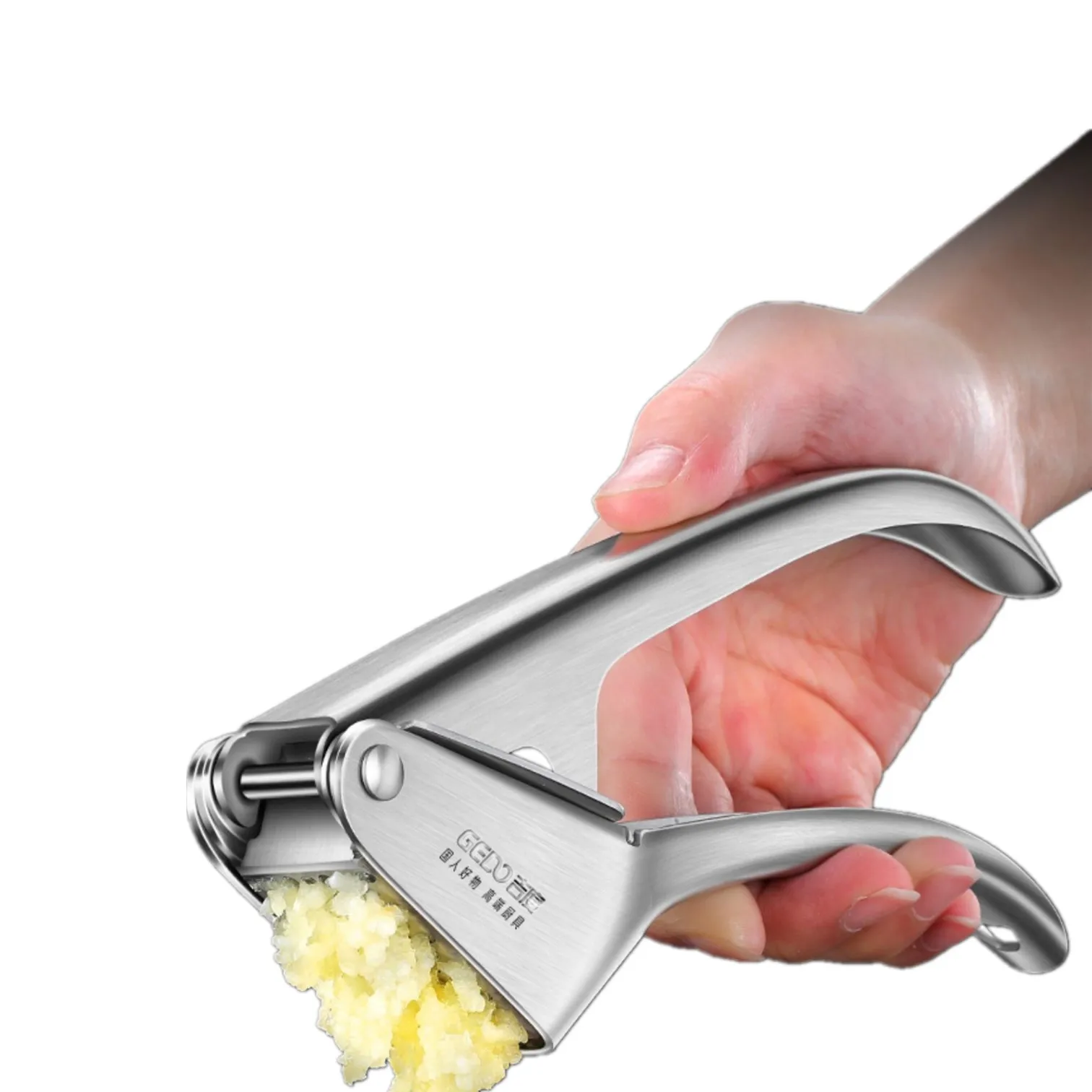 Presse-ail de cuisine en acier inoxydable 304 pur Ultra épais, presse-ail certifié LFGB, broyeur de gingembre Durable pour Barbecue