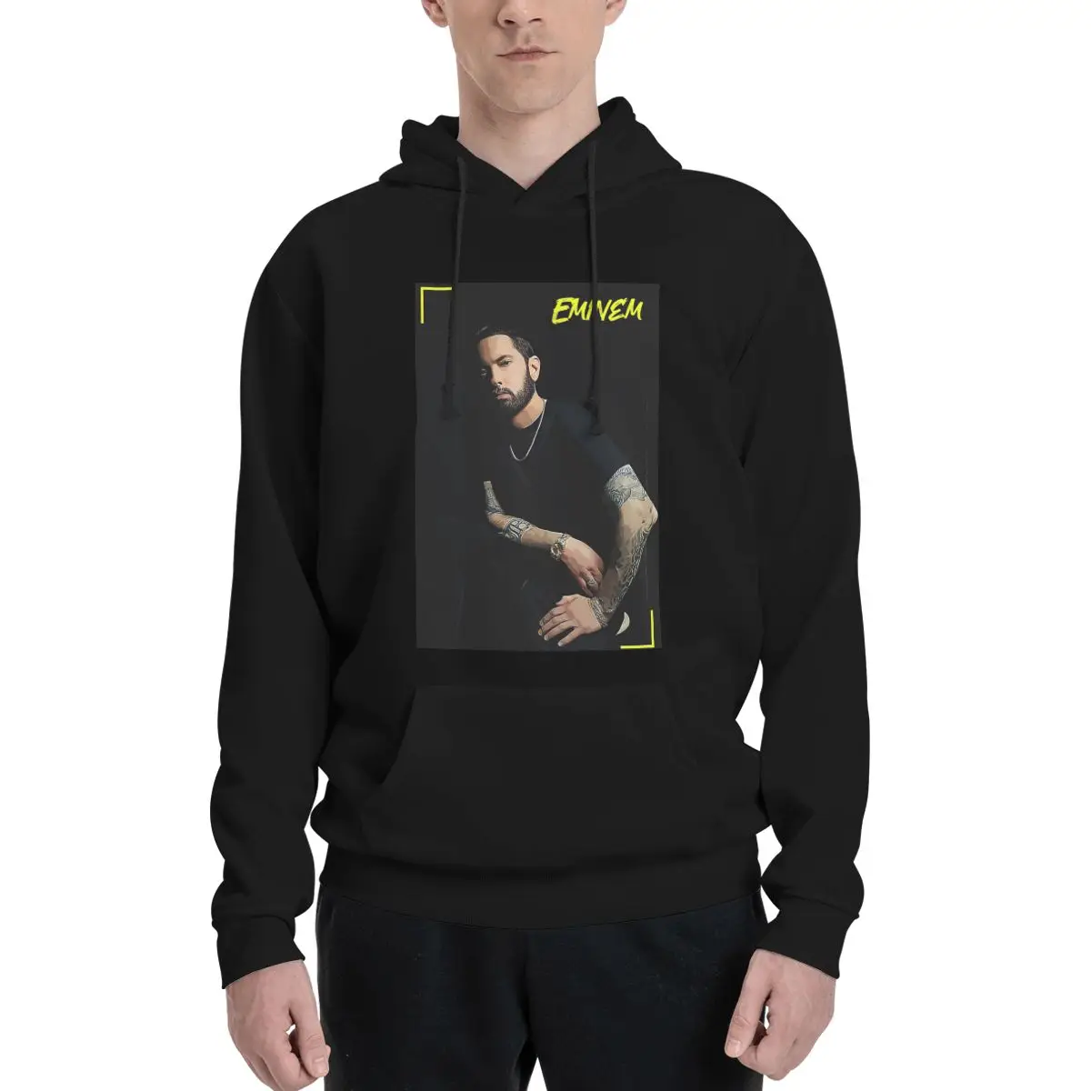 Eminem American Pop Music Hip Hop Rapper Hoodies Men's Women Casual Pullover Sweatshirt Fashion Long Sleeve Hooded Autumn Winter
