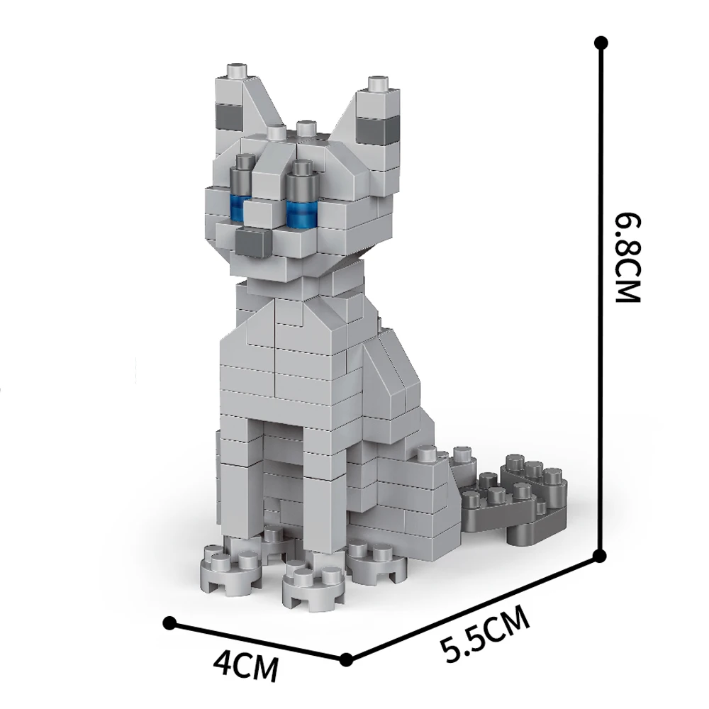 WIST GEBOUWD Alpacas Elanden Giraffen Kleine Dieren Micro Mini Bouwstenen Speelgoed-Eenvoudige montage, Educatief cadeau voor kinderen DIY Decor