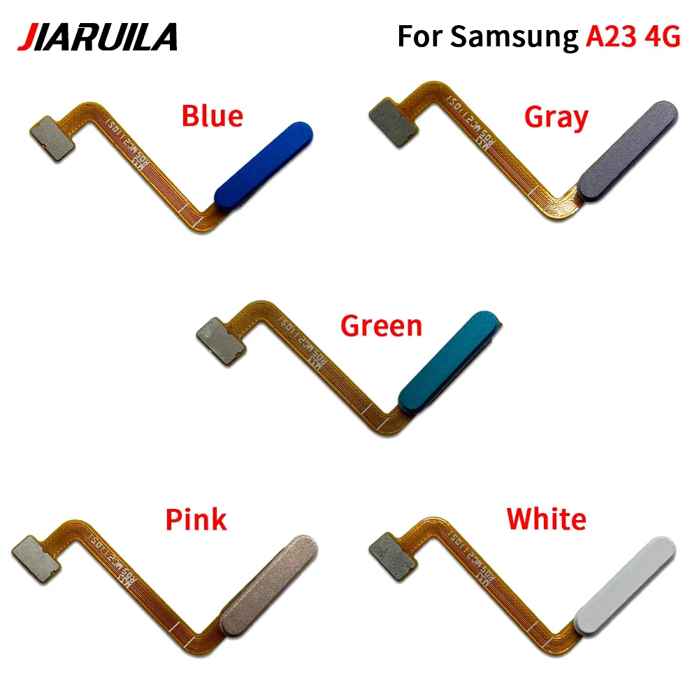 رائعة لسامسونج A03S A15 5G A23 4G بصمة الاستشعار الماسح الضوئي معرف اللمس موصل الكابلات المرنة