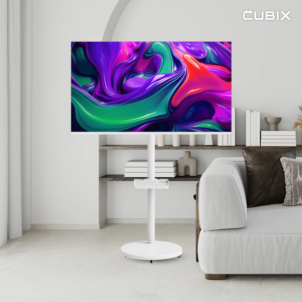 إصدار كوبيكس الأبيض المتحرك 32 بوصة fhd qled samtan by me أول تلفزيون ذكي محمول samtenbyme xiaobaimi Stand by me