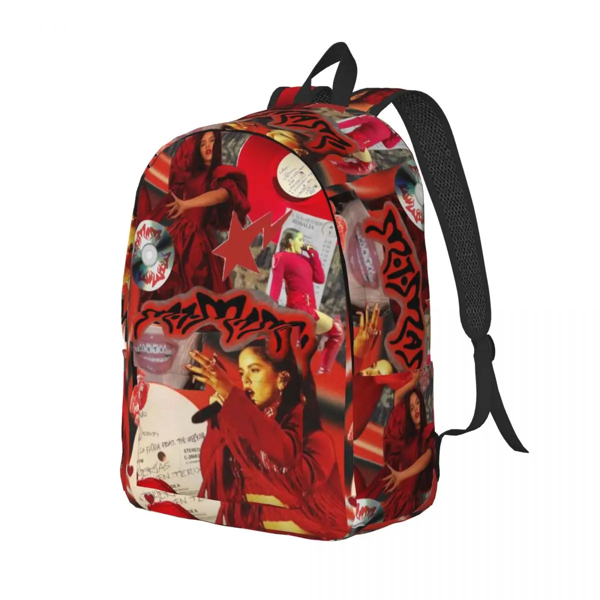ROSALIA LUX Album Pop Music Backpack for Men Women Cool Student Hiking Travel Daypack Laptop Computer Shoulder Bag Sports