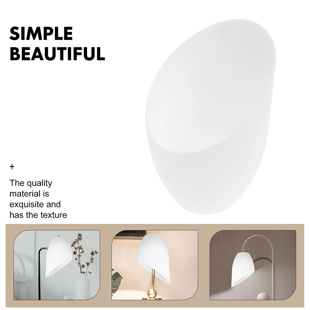 BESPORTBLE 5pcs Plastic Lamp Shade Horseshoe Lampshade Replacement Floor Lamp Light Cover Inclined White Lamp Covers Ceiling