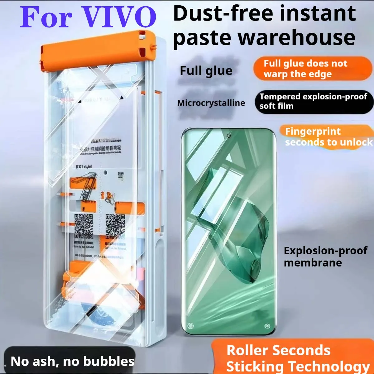 

V40Pro Roller Second Stickers V23Pro Curved Screen Protector For VIVO V29 Lite V30 Ceramic Protection Film V29E Soft
