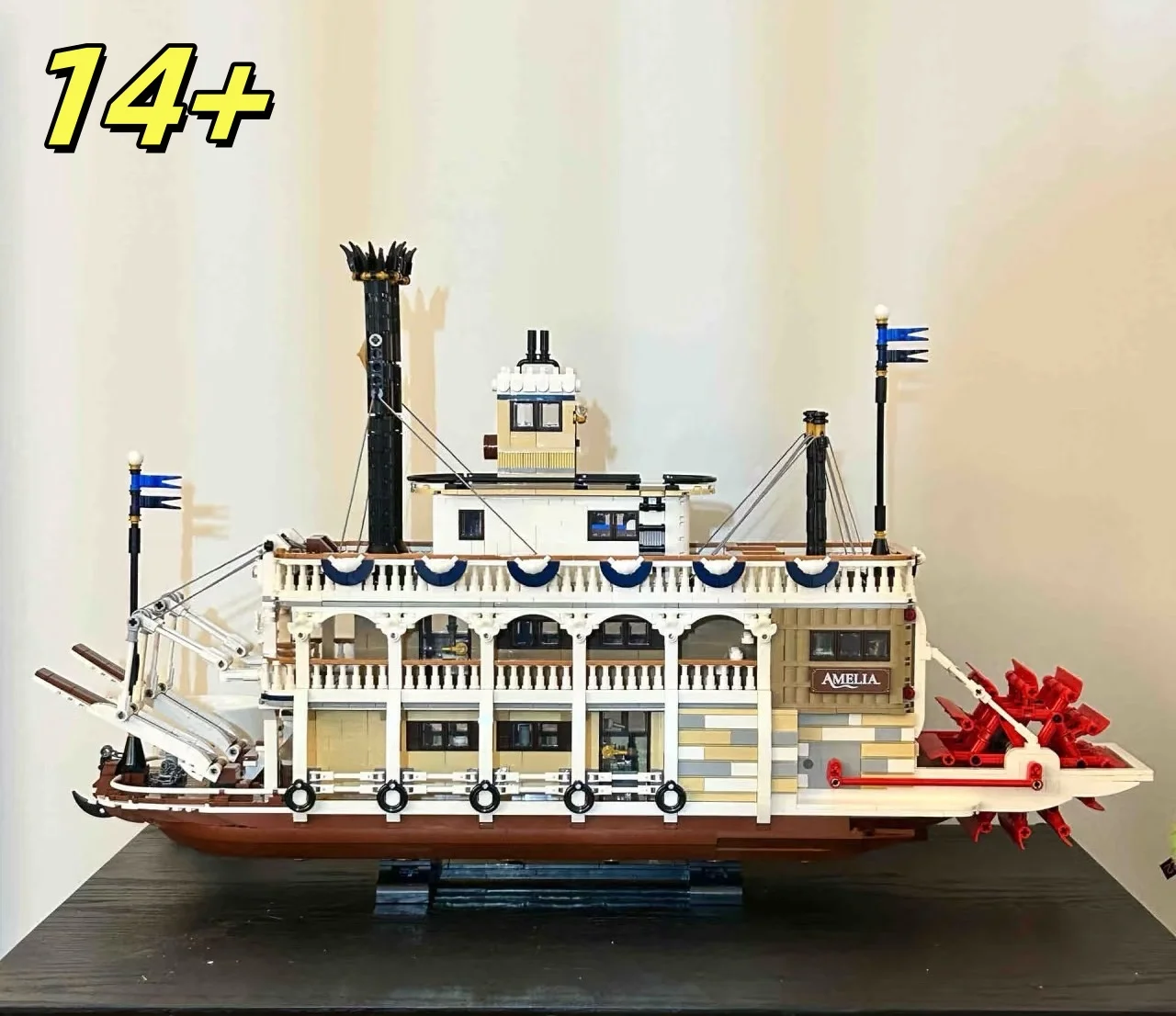 

4090 шт., креативная модель лодки для украшения дома, комплект, совместимый с 21356, украшение для рабочего стола, подарки для взрослых и детей