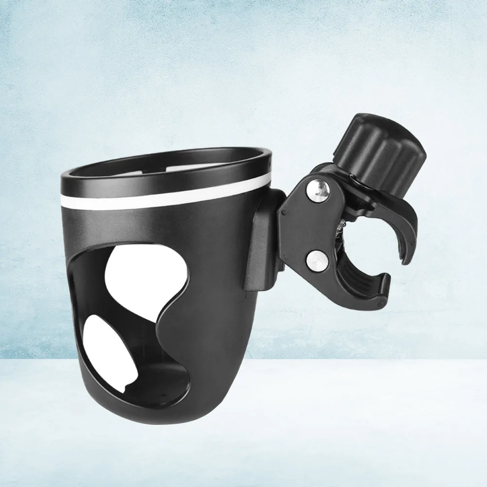 

Черный регулируемый вращающийся подстаканник, пластиковая детская коляска, органайзер для бутылок, стойка, безопасная ручка, легкий вес