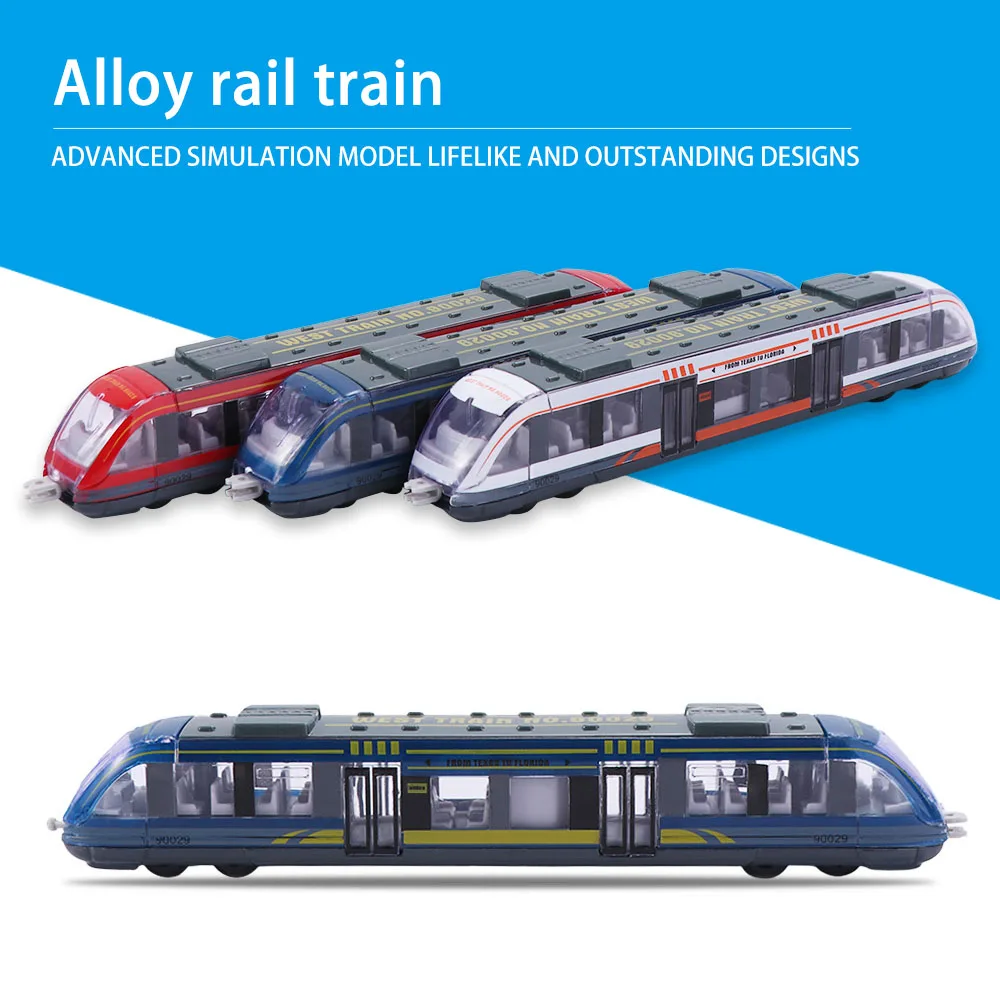 Train Alloy Model Alloy Metro Subway  Gift Underground Diecast Train  High Speed Rail Simulation Train