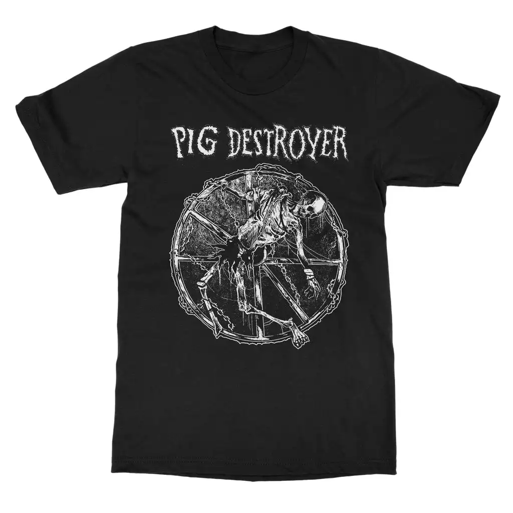 2026 Summer Pig Destroyer Band Graphic Cotton T-shirt Unisex Summer Short Sleeve Fashion Brand Tee Luxury Casual Vintage Tees