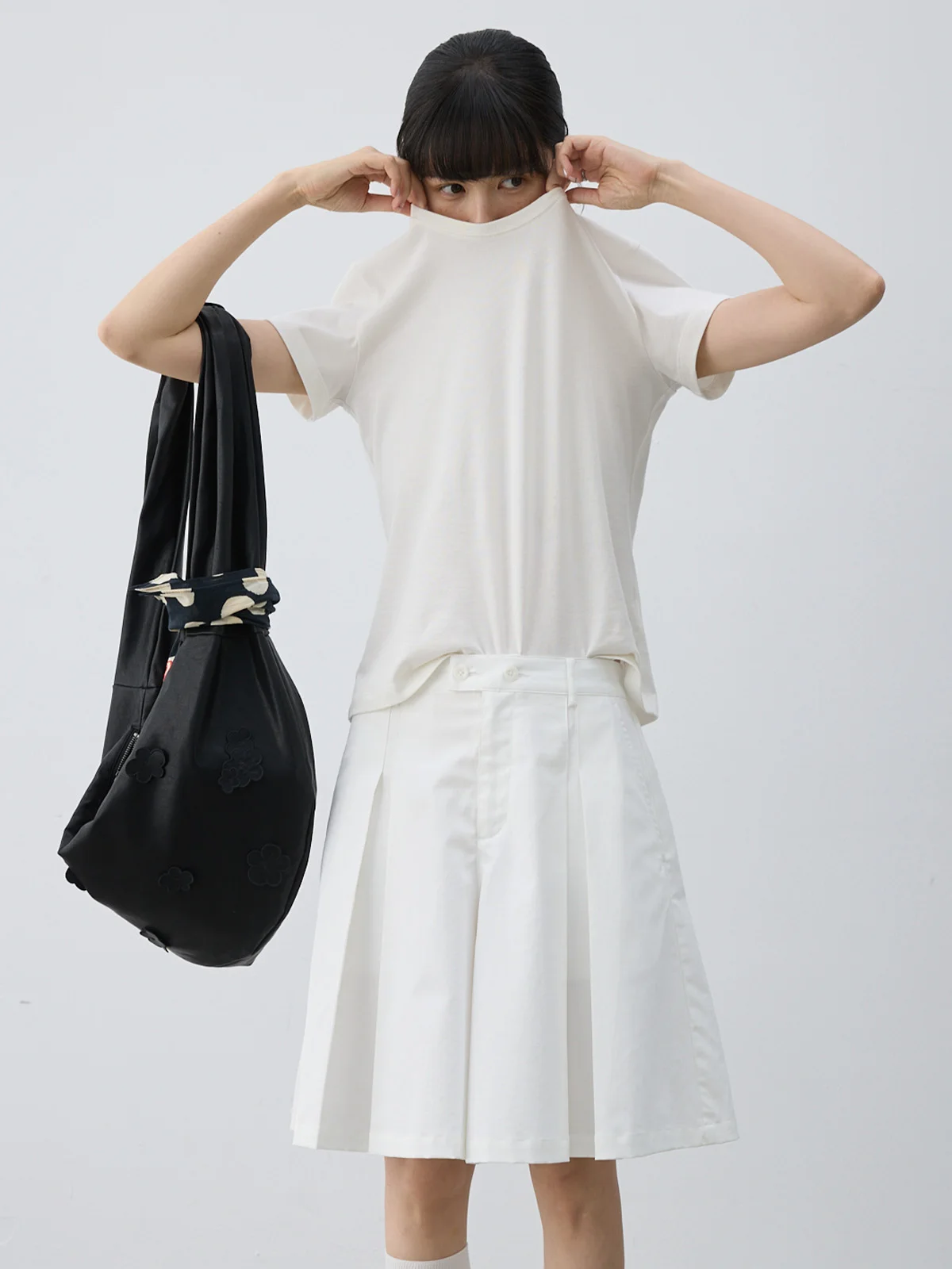 

Высококачественная быстросохнущая футболка с коротким рукавом из шерсти и хлопка, комфортная посадка, женский повседневный топ с круглым вырезом, весенняя мода