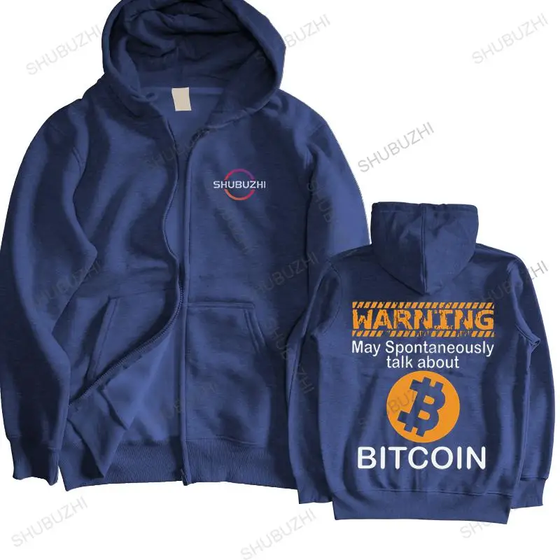 Classic Men hoodie Bitcoin hoody warm coat Cotton hoodie Streetwear Cryptocurrency Btc Blockchain Geek pullover Gift Idea