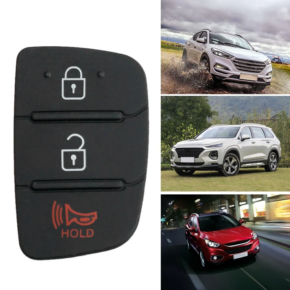 استبدال 3 أزرار حالة فوب مفتاح بعيد ، وسادة مطاطية لهيونداي I10 ، I20 ، I30 ، IX35 ، كيا K2 ، K5 ، ريو ، سبورتاج ، أجزاء رئيسية الوجه ، 5 من ، 10