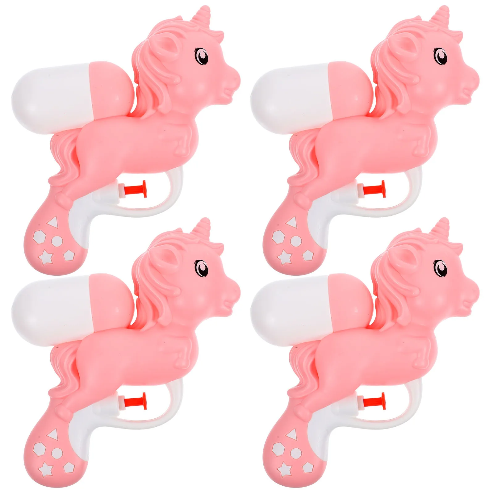 4-teilige Wasserpistole für Kinder, niedliche Cartoon-Spritzwasserpistolen für das Spielen im Sommer im Freien, Strand-Pool-Partygeschenke