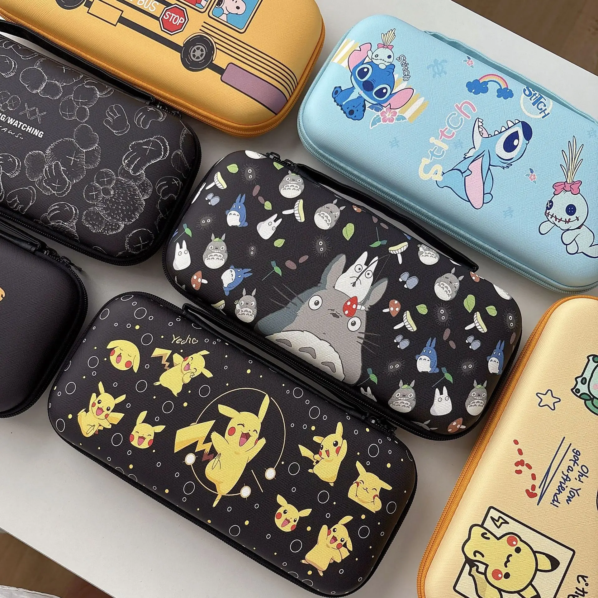 For Nintendo Switch 2 Case PU Handbag with Zipper Handle Anti-Scratch Shockproof Portable Storage Bag