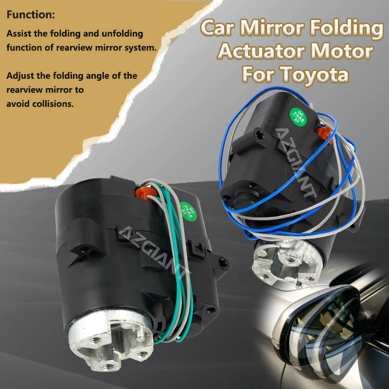 For Toyota RAV4 XA40/Revo Fortuner GR Sport/Tarago Car Door Side Mirror Electric Fold Motor Actuator Work is not lagging repair