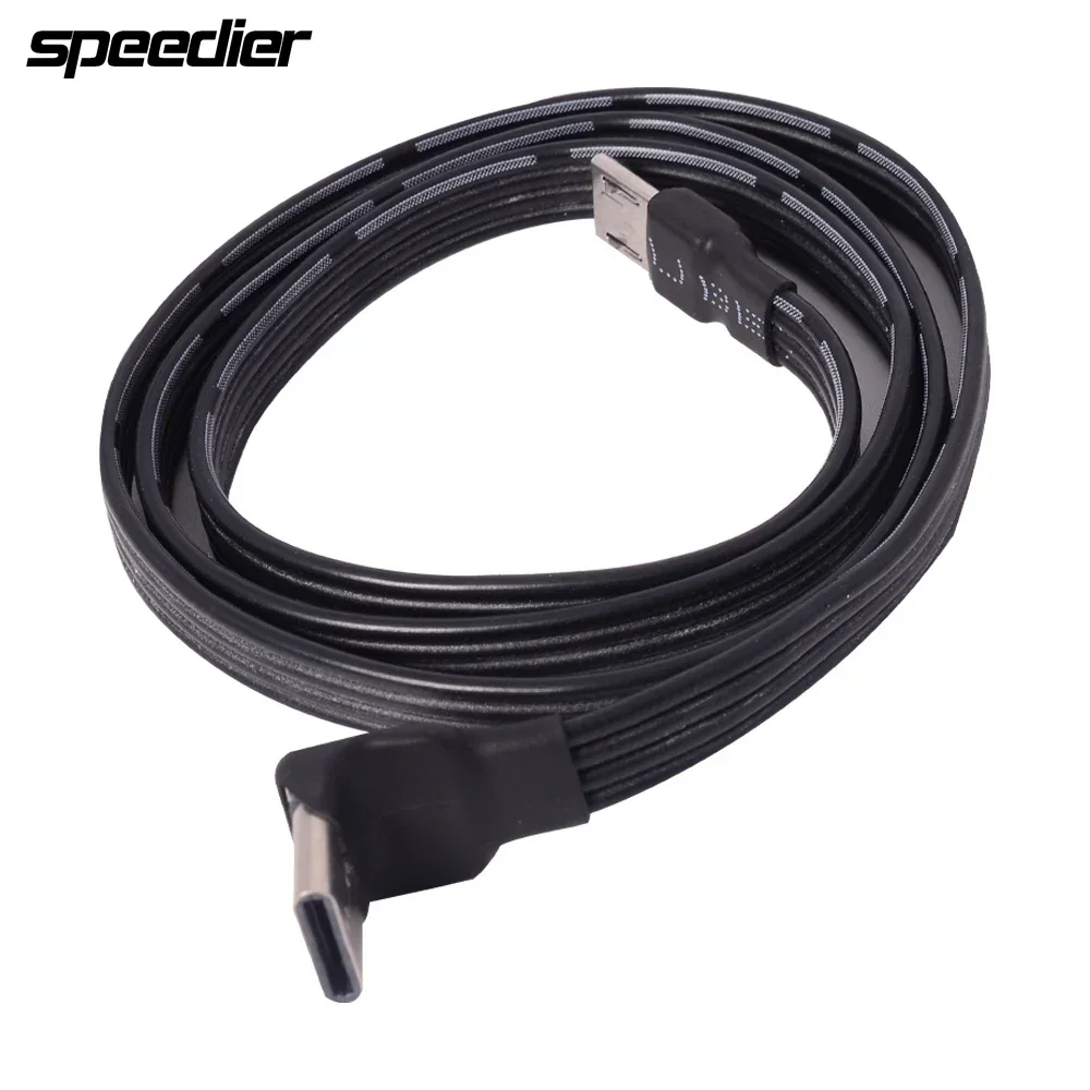 ADT Micro To Type-C Straight Flat Up/Side Bend Flat Cable 0.05m-3m Drone Charging FFC FPV Soft Cable Cell Phone Data Cable