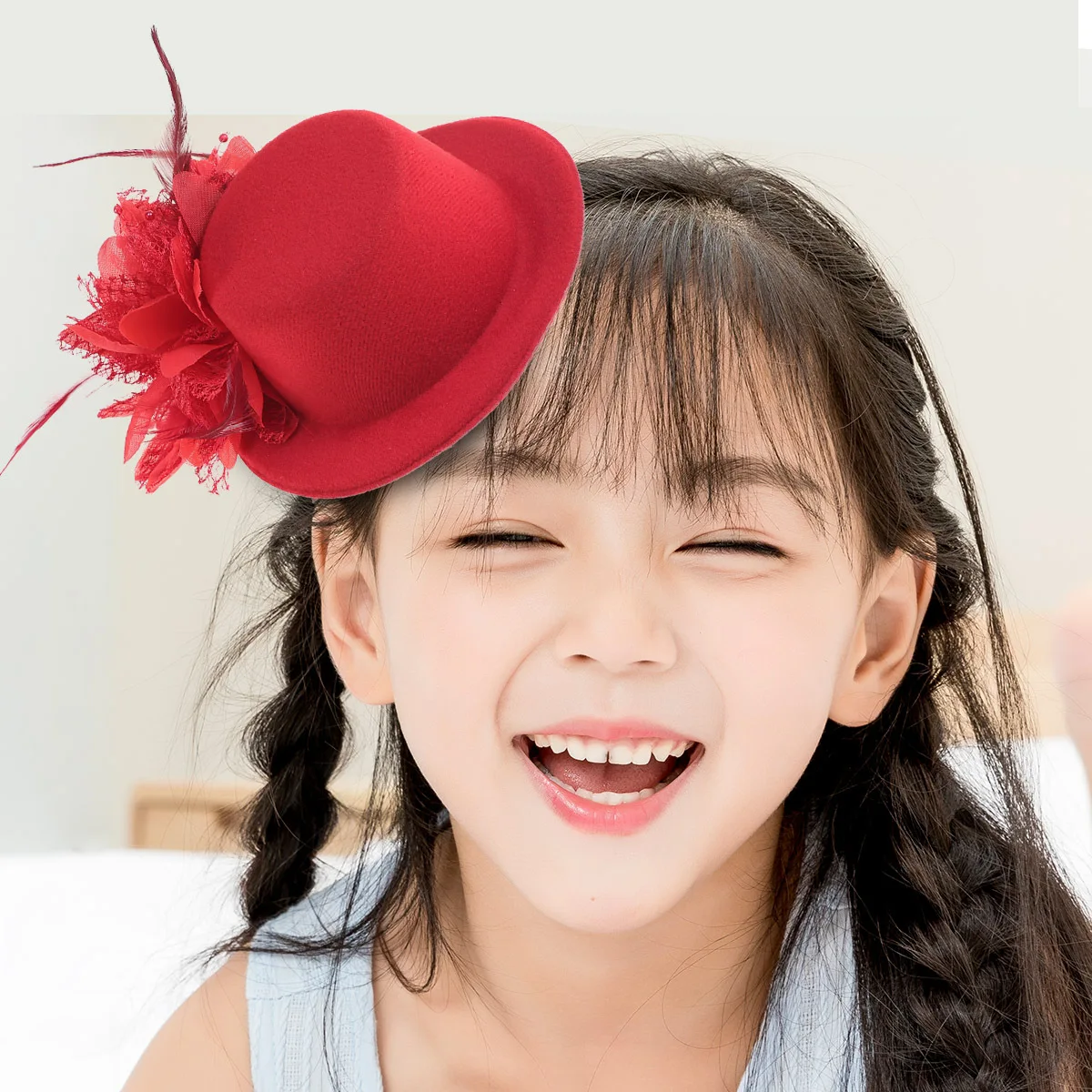 دبابيس الشعر الصغيرة الشاش Homburg 13 سنتيمتر مشبك زهرة أغطية الرأس حفل زفاف إكسسوارات الشعر قبعة دبابيس الشعر