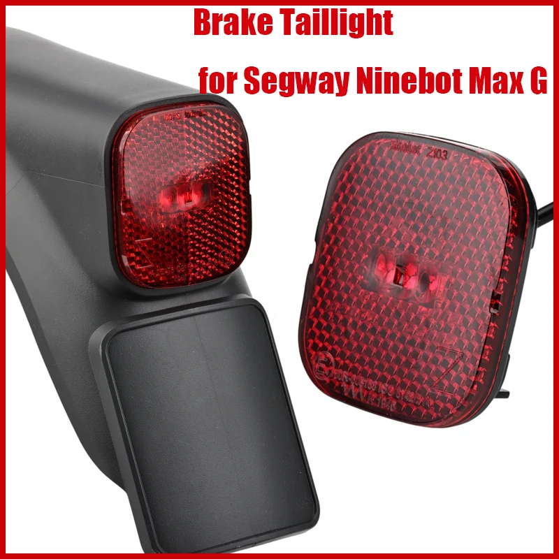 Rear Fender Safety Brake Taillight for Segway Ninebot Max G2 Electric Scooter Parts  Stop LED Lamp Tail Light Accessories Parts