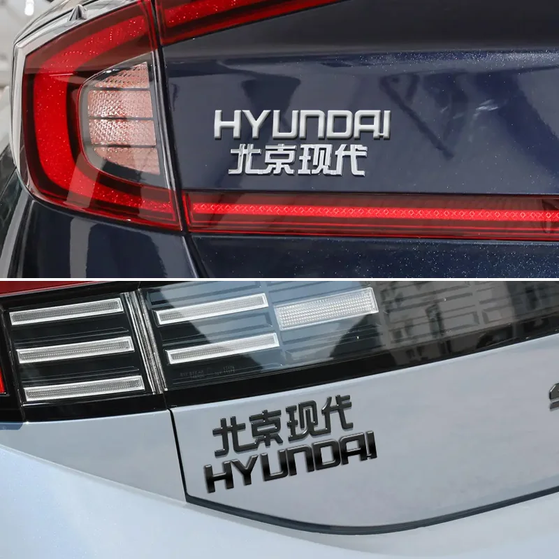 1 قطعة لشركة هيونداي سوناتا IX35 I20 I30 أزيرا إلنترا فيلوستر أكسنت سانتا ABS ثلاثية الأبعاد سيارة معدنية جذع شارة لوحة اسم رسائل ملصق