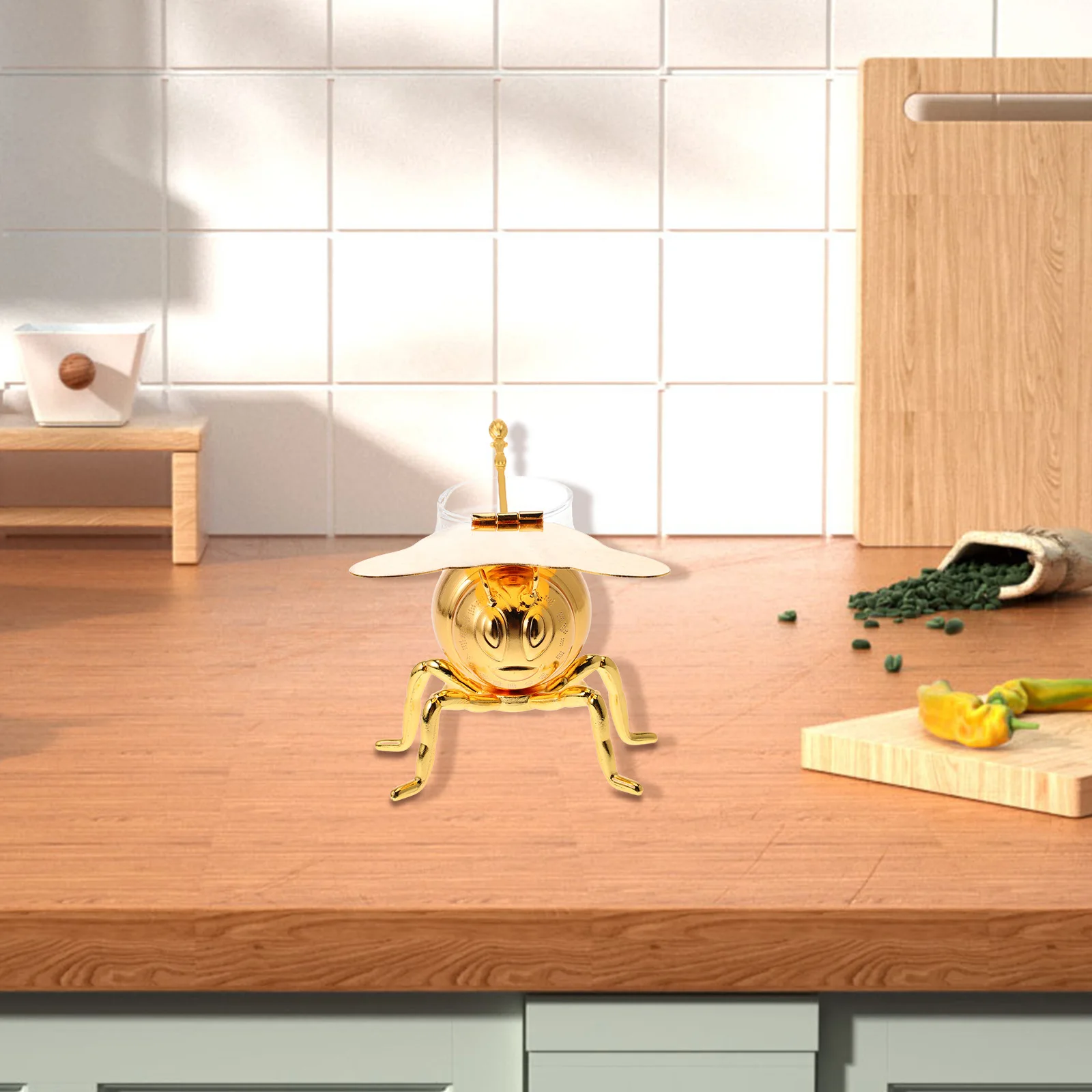 

Household Spice Container Multi-Function Salt Jar Bright Color Decorative Condiment Container for Home Kitchen Dining