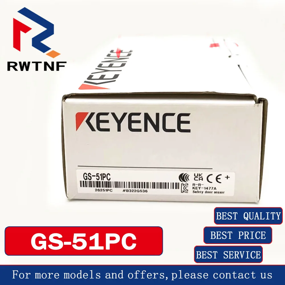 Brand New Genuine GS-51PC KEYENCE PNP connector type safety door switch sensor