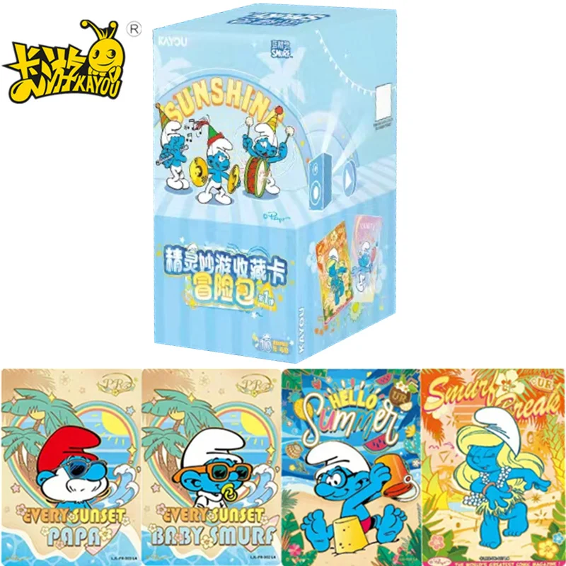 

KAYOU оригинальная коллекционная карта Smurfs Season Elf Adventure Series, редкая коллекционная карта аниме-игр, детские игрушки, Рождественский подарок