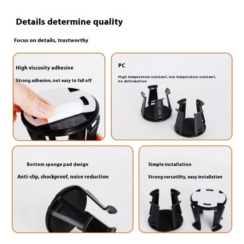 Держатель для кофейной чашки, автомобильные аксессуары, автомобильный держатель для напитков, клейкая чашка, банка для напитков, стабилизатор для бутылки, простая установка