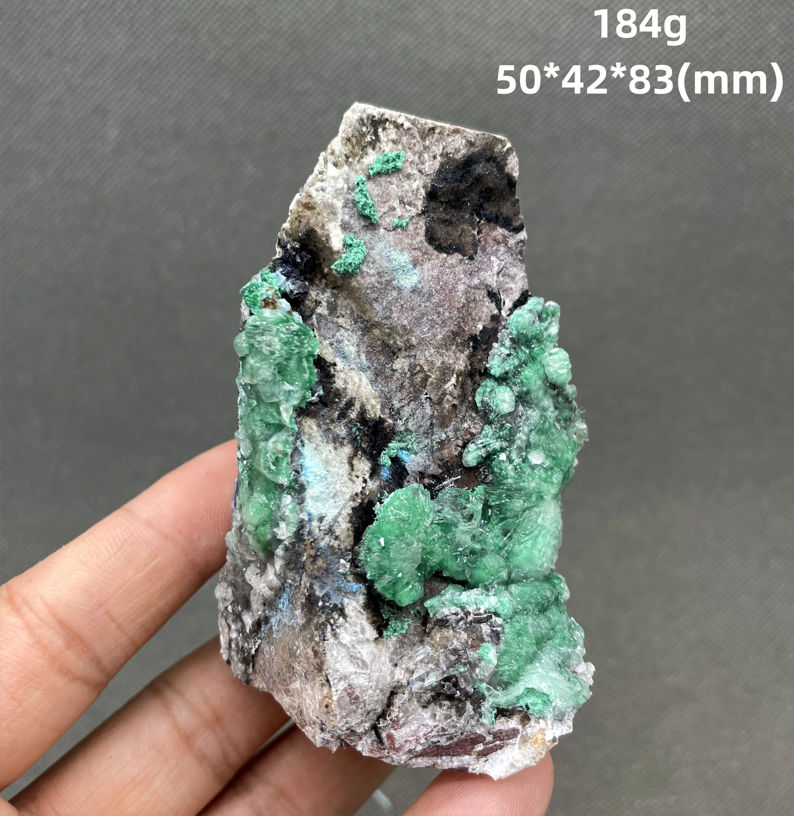 

BEST! 100% Natural beautiful Gypsum wrapped malachite mineral specimen crystal Stones and crystals Healing crystal