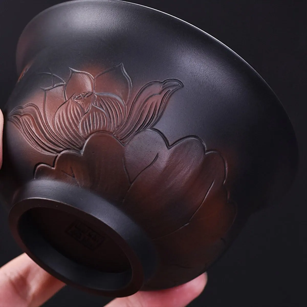 効率的な陶器製手作り家庭用茶器セット-日本茶碗-茶杯