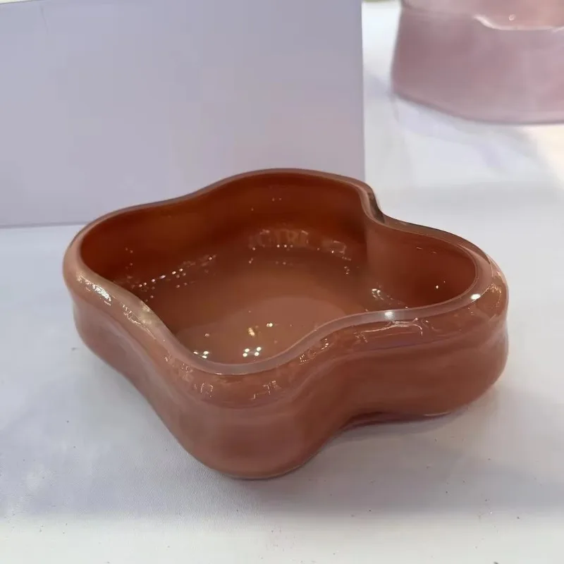 Modern miniature color sample glass flower plate eco-friendly Nordic style